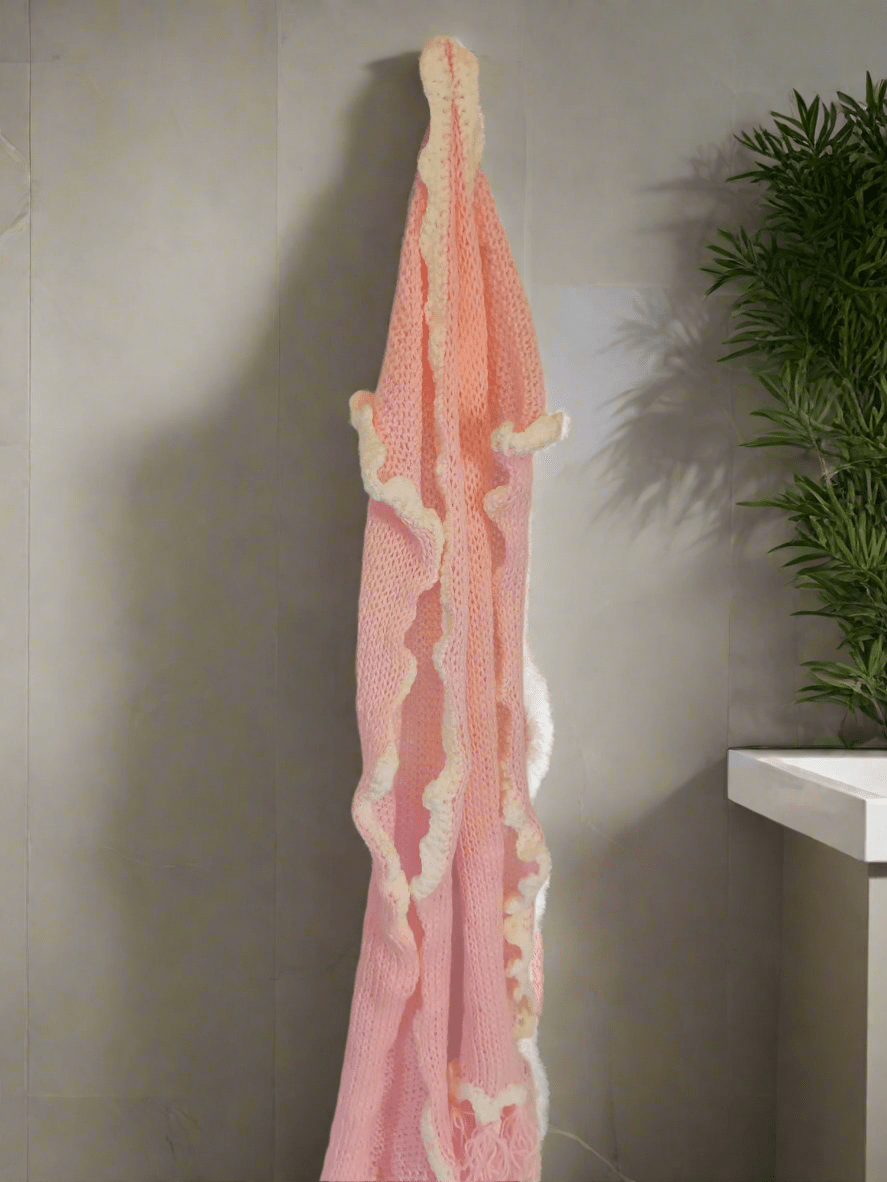 Écharpe à la FeniCrochet Rose Douceur - FeniCrochet