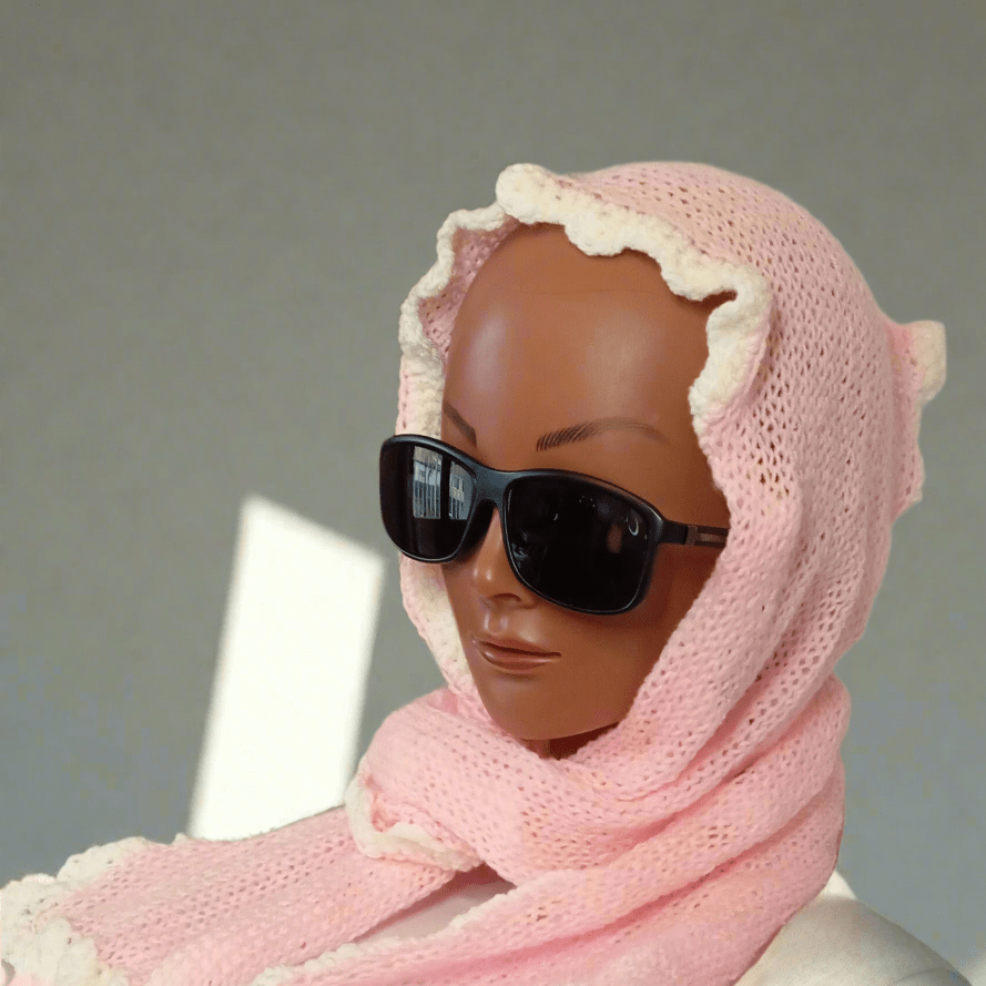 Écharpe à la FeniCrochet Rose Douceur - FeniCrochet