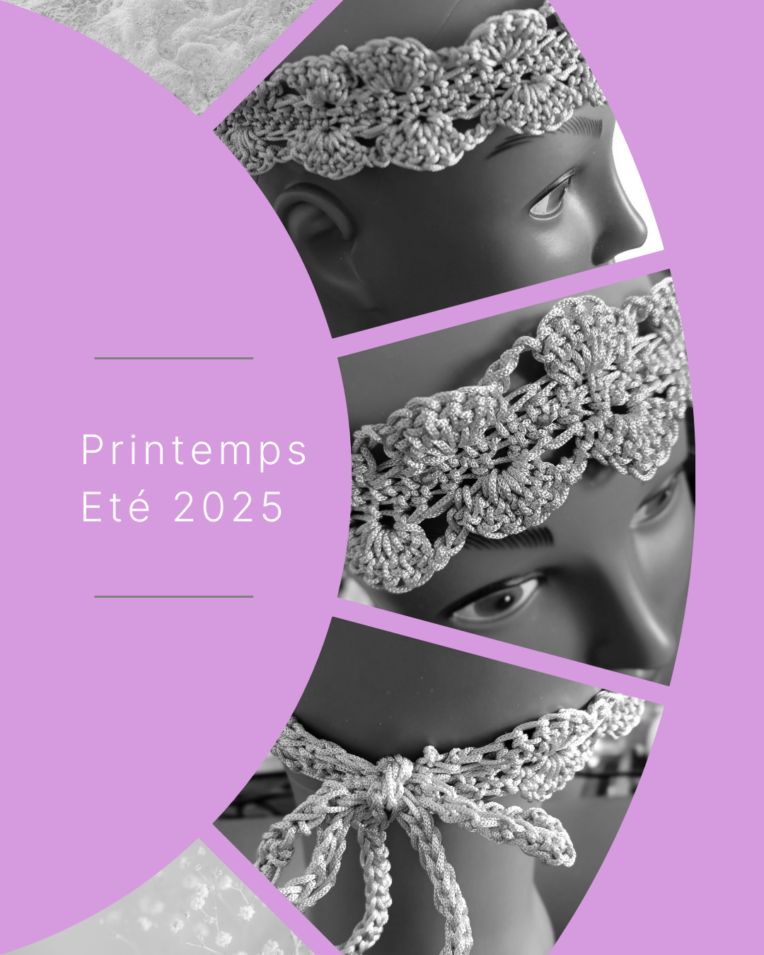 Bandeau Crochet Lavande Fait Main – FeniCrochet 💜