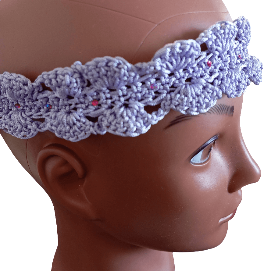 Bandeau Crochet Lavande Fait Main – FeniCrochet 💜 - FeniCrochet