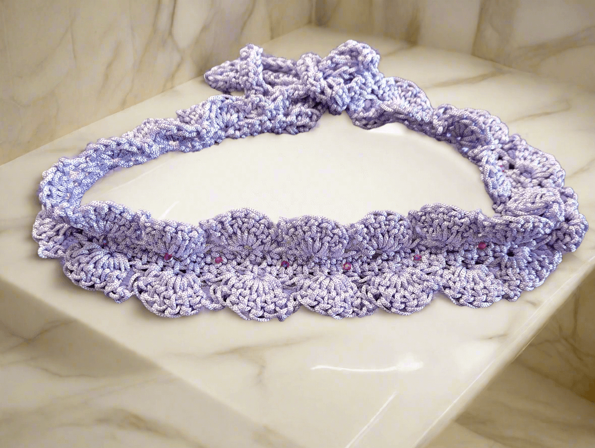 Bandeau Crochet Lavande Fait Main – FeniCrochet 💜 - FeniCrochet
