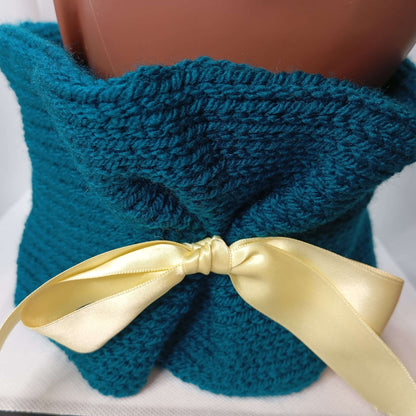 Bleu vert Snood - FeniCrochet