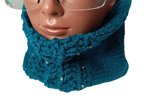 Snood Prestige Crochet Fait Main – Strass et Ruban-FeniCrochet - FeniCrochet