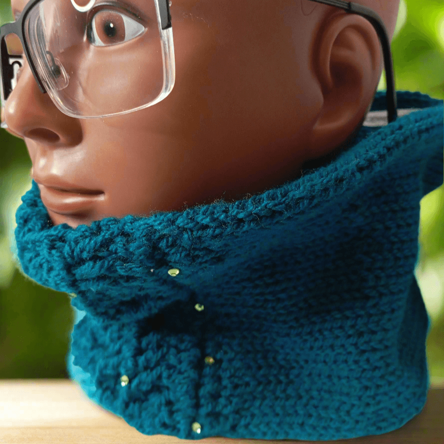 Snood Prestige Crochet Fait Main – Strass et Ruban-FeniCrochet - FeniCrochet