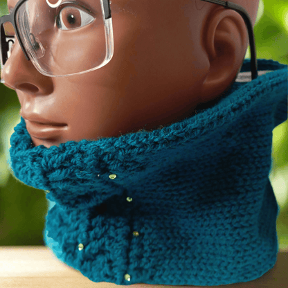 Snood Prestige Crochet Fait Main – Strass et Ruban-FeniCrochet - FeniCrochet