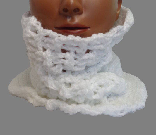 FeniCrochet- Tour de Cou Éclat de Neige – Élégance et Douceur au Crochet ❄️ - FeniCrochet