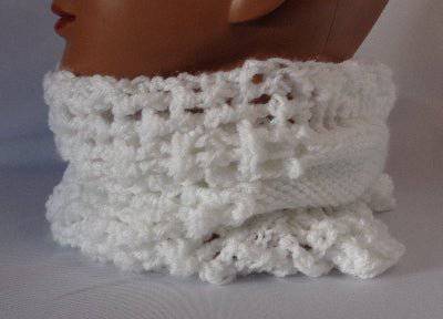FeniCrochet- Tour de Cou Éclat de Neige – Élégance et Douceur au Crochet ❄️ - FeniCrochet