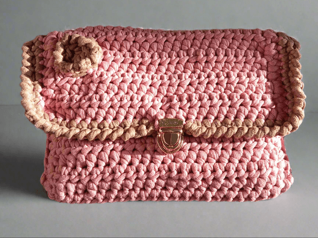 Pochette enveloppe Marie crocheté à la main - FeniCrochet-2
