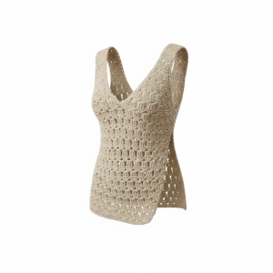 Débardeur crochet asymétrique fait main – La Baalbek | FeniCrochet