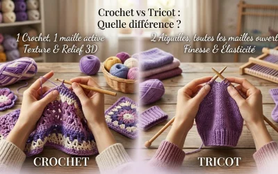 Crochet ou tricot :quelle est la différence ?
