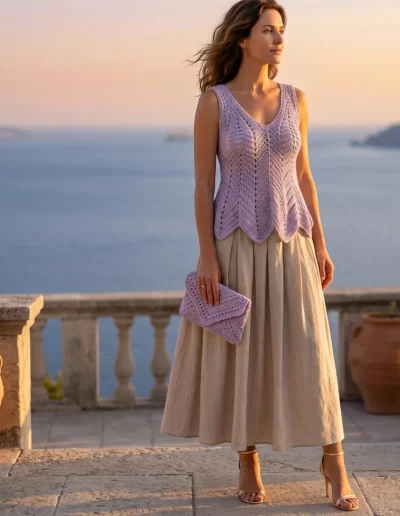 Haut crochet fleur du Liban FeniCrochet  (7)